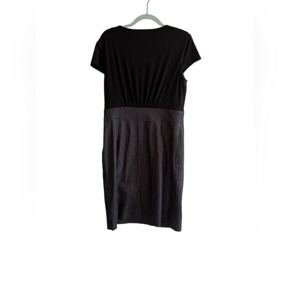 Evan Picone Knee Length Black & Gray Dress size  14 - Picture 2 of 7